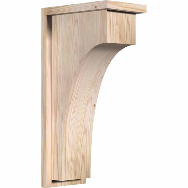 Ekena Millwork Huntington Smooth Corbel w/Backplate, Douglas Fir, 7 1/2"W x 12"D x 24"H COR08X12X24HUN01SDF - main